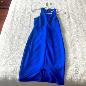 Vibrant blue mini dress
